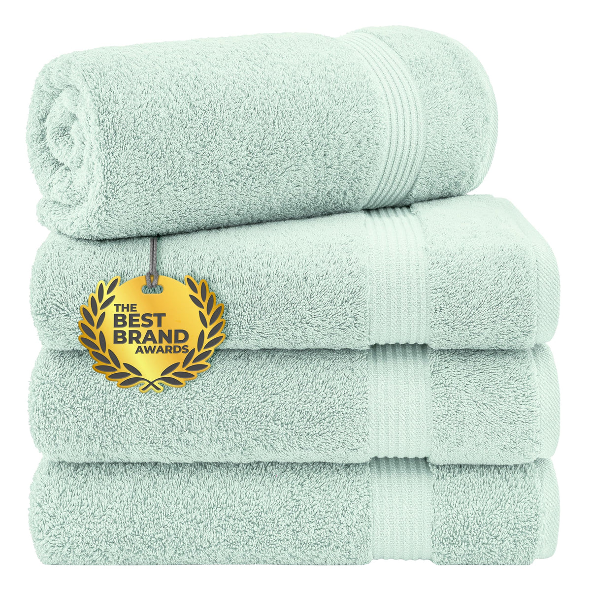 Cotton Paradise 100% Cotton Turkish Towel Set, Soft Absorbent Quick Dry, 6 Piece Towel Set, Beige