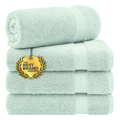 Cotton Paradise 100% Cotton Turkish Towel Set, Soft Absorbent Quick Dry, 6 Piece Towel Set, Beige