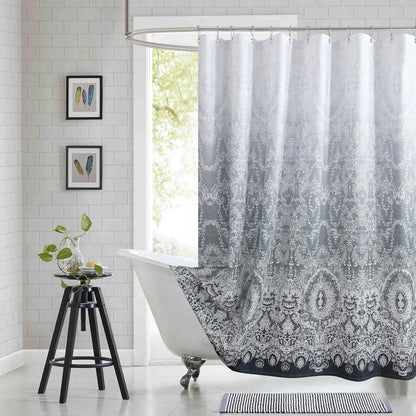 Fabric Shower Curtain, Blue Shower Curtain, Plolyester Ombre Shower Curtains for Bathroom, Modern Decorative Bathroom Curtains, 72" W x 72" H