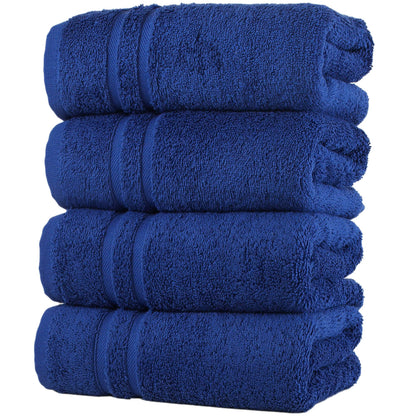 Hawmam Linen Cream 6 Piece Bath Towels Set for Bathroom Original Turkish Cotton Soft, Absorbent and Premium 2 Bath Towels, 2 Hand Towels, 2 Washcloths (Sea Salt)