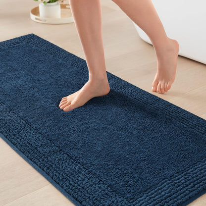 Madison Park Splendor Reversible 100% Cotton Bath Rug, 21 x 34, White
