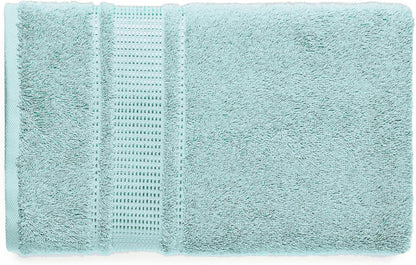 Melissa Linen Fingertip Towels 4 Pack, 100% Turkish Cotton, Small Hand Towels for Body and Face, 12 x 18 in, Soft and Absorbent, Quick Dry, Aqua Green (Light Teal/Seafoam)