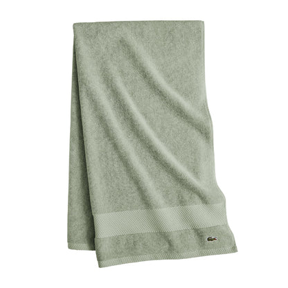 Lacoste Heritage 100% Supima Cotton Bath Towel 30" x 54", White