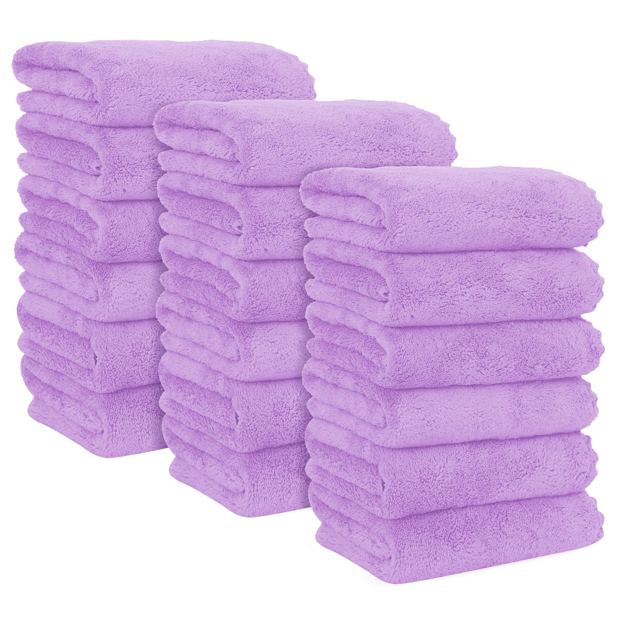 MOONQUEEN 6 Pack Premium Hand Towels - Quick Drying - Microfiber Coral Velvet Highly Absorbent Towels - Multipurpose Use as Hotel, Bathroom, Shower, Spa, Hand Towel 16 x 28 inches (Brown)