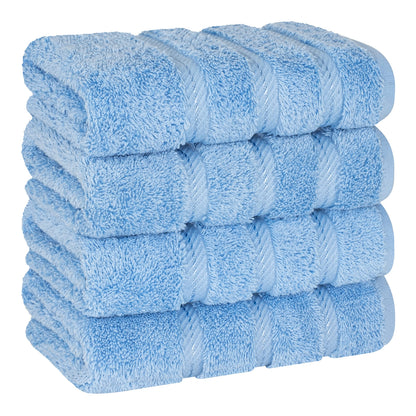 American Soft Linen 100% Cotton Luxury Turkish Towels, 4 PC Bath Towel Set
