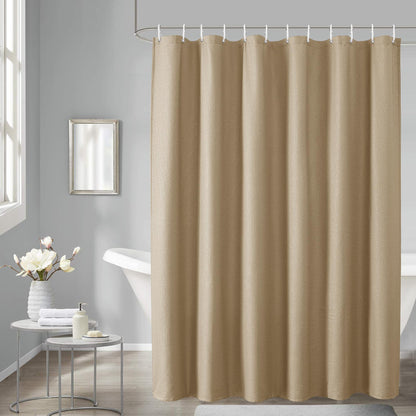 OVZME Berry Cute Shower Curtain, Embossed Textured Fabric Shower Curtain for Bathroom - Soft Cloth & Hotel Spa Luxury, Water Repellent, Machine Washable Shower Curtain, 72X72, Glacier Blue