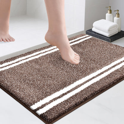 PURRUGS Bathroom Runner Rug, Bath Mat, 24" x 60", Beige
