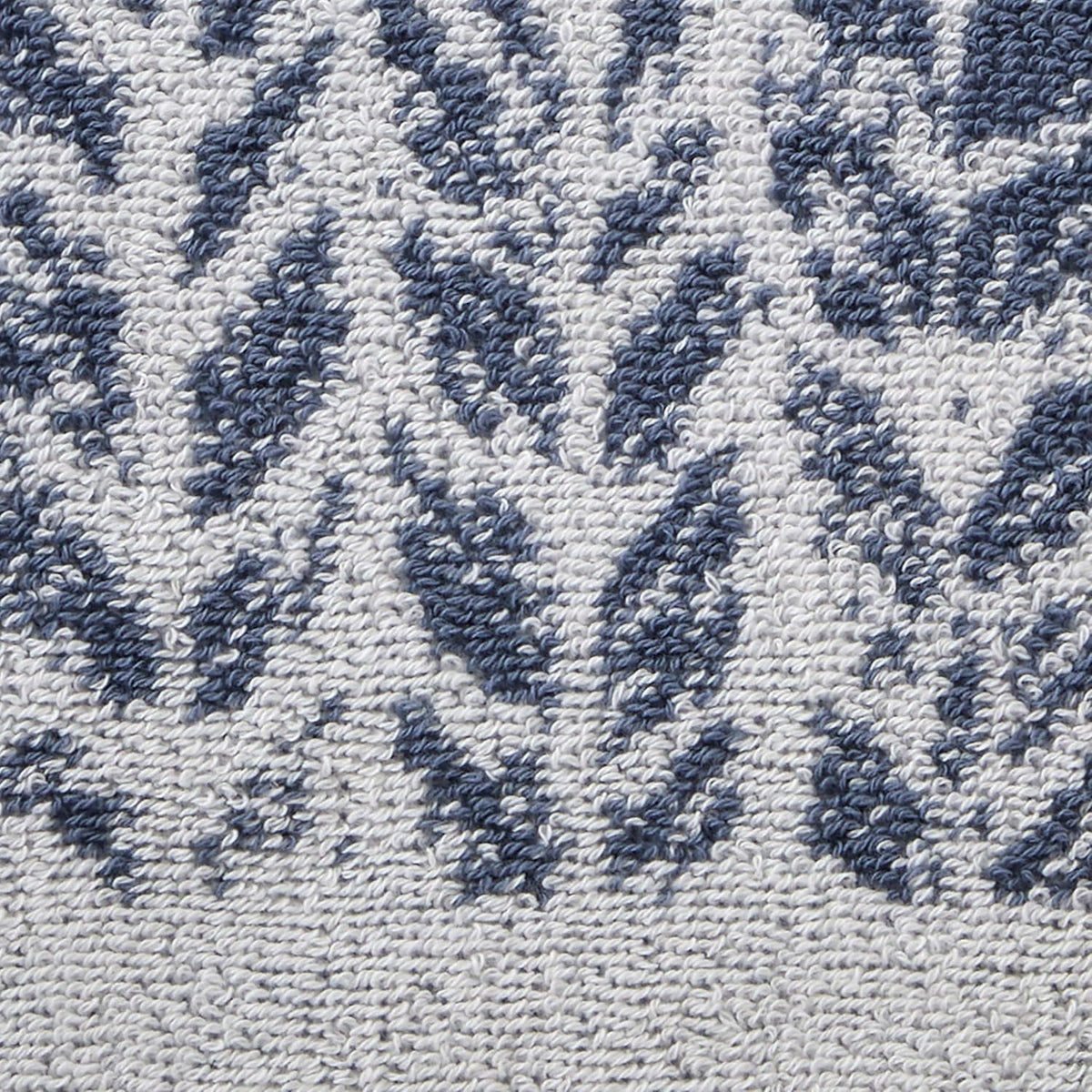 SKL Home Distressed Leaves Hand Towel Set-2pc, Turkish Cotton, Denim Blue