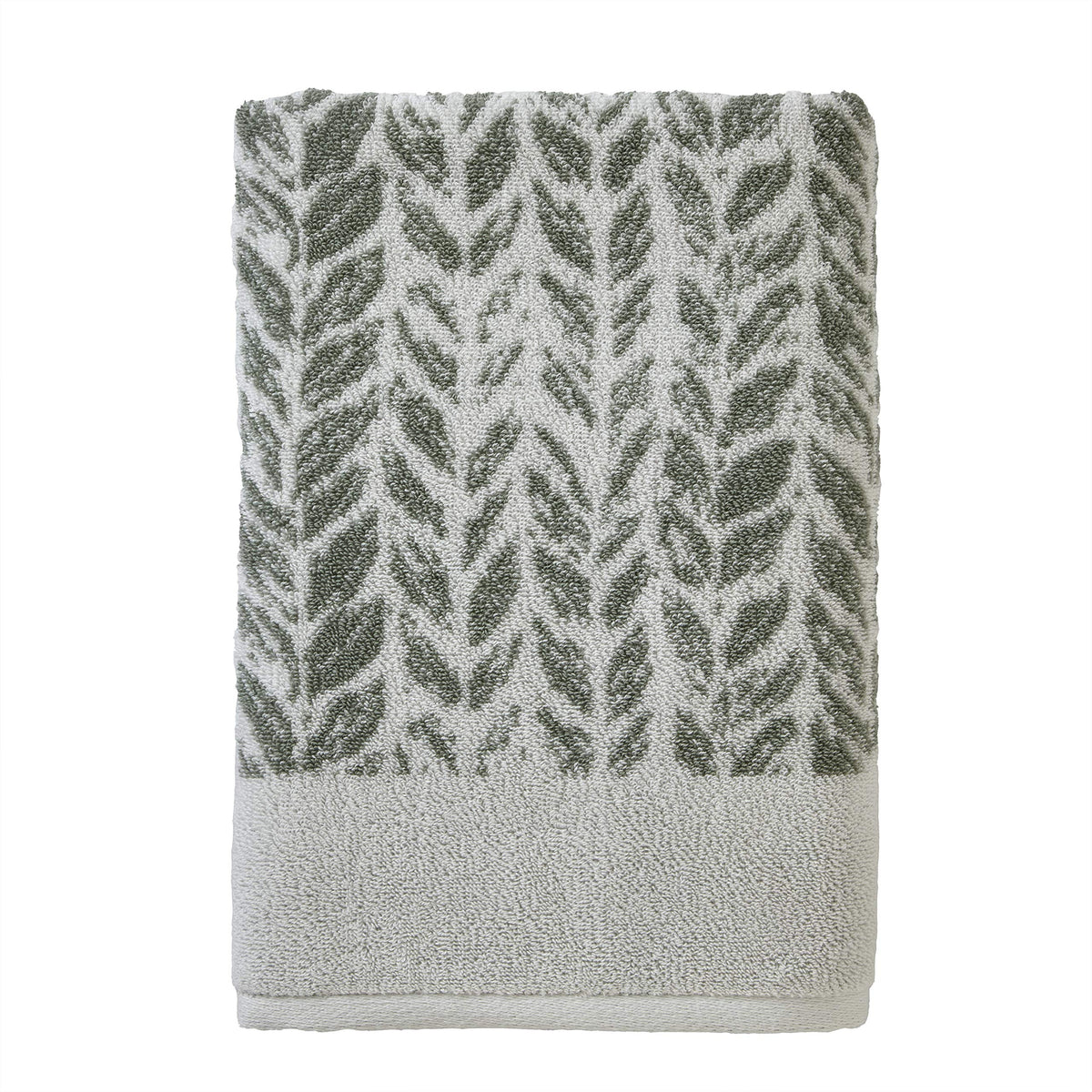 SKL Home Distressed Leaves Hand Towel Set-2pc, Turkish Cotton, Denim Blue