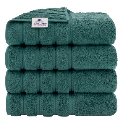 American Soft Linen 100% Cotton Luxury Turkish Towels, 6 Piece Towel Set