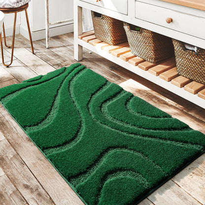 DEXDE Bathroom Rugs Runner 24x60 Long Non-Slip Bath Mats Floor Shower Gray