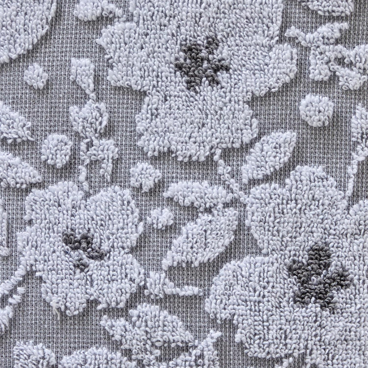SKL Home Floral Hand Towel Set-2pc, 100% Cotton Jacquard, Gray