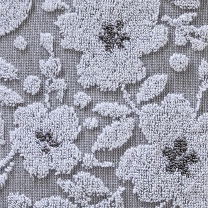 SKL Home Floral Hand Towel Set-2pc, 100% Cotton Jacquard, Gray