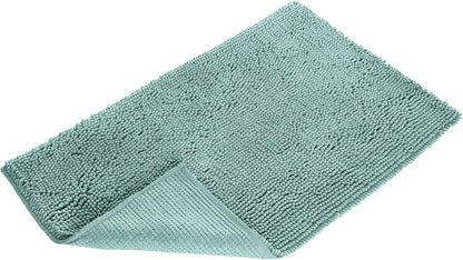 Amazon Basics Bathroom Rugs, Extra Soft Absorbent Shag Bath Rugs, Non-Slip Backing, Quick Drying, Machine Washable, Plush Comfort for Bathroom Floor, Tub and Shower, 21" x 34", Seafoam Green