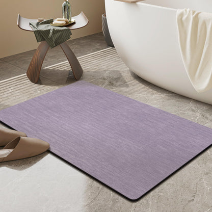Mecko Bath Mat 16"x24",Ultra Thin Bathroom Rug fit Under Door Light Blue