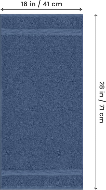 Utopia Towels 6 Pack Premium Hand Towels, 16x28 in, 600 GSM Cotton, Navy