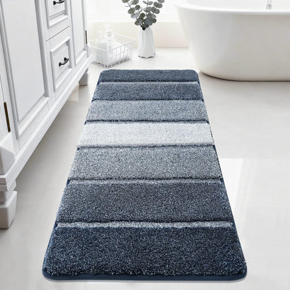 COSY HOMEER Bathroom Rugs 24x17,Ultra Soft Absorbent Bath Mat,Grey