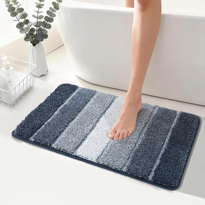 COSY HOMEER Bathroom Rugs 24x17,Ultra Soft Absorbent Bath Mat,Grey