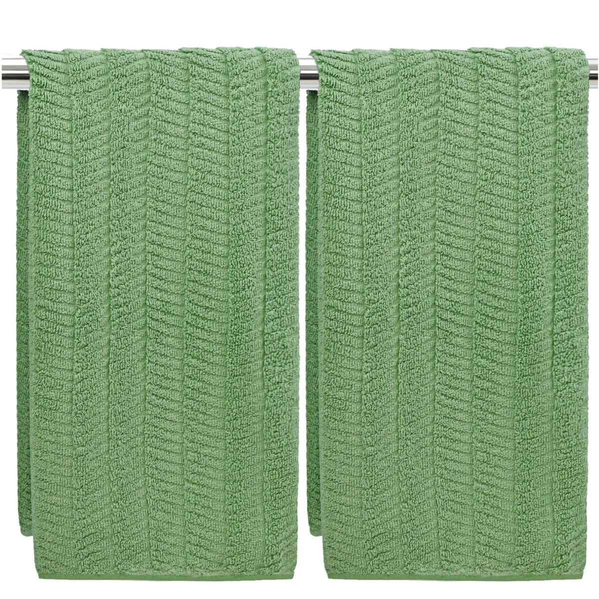 Fall Hand Towels Set of 2 - Bathroom & Kitchen Towels, Jacquard(Terracotta)