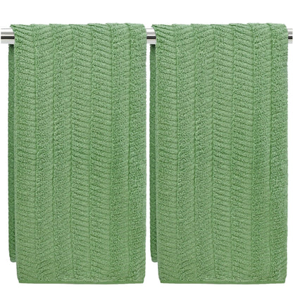 Fall Hand Towels Set of 2 - Bathroom & Kitchen Towels, Jacquard(Terracotta)