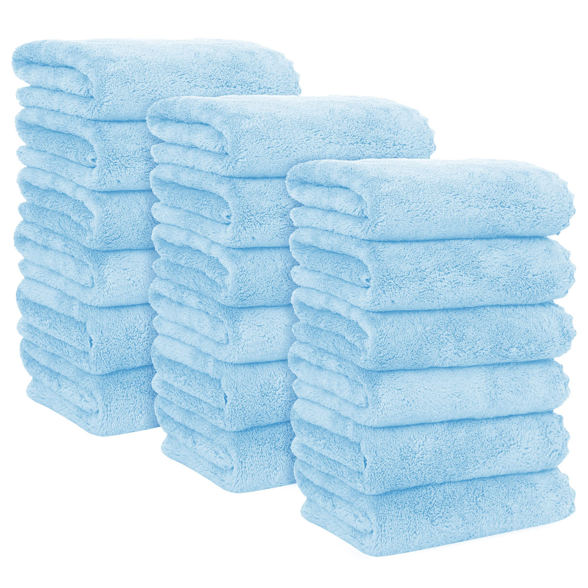MOONQUEEN 6 Pack Premium Hand Towels - Quick Drying - Microfiber Coral Velvet Highly Absorbent Towels - Multipurpose Use as Hotel, Bathroom, Shower, Spa, Hand Towel 16 x 28 inches (Brown)