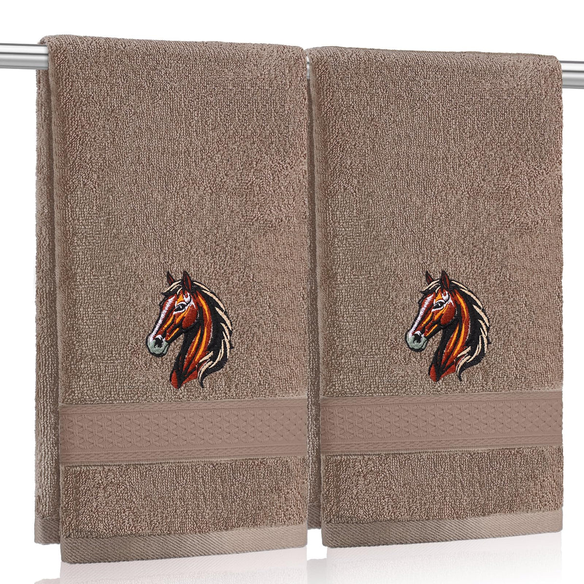 SmoothNovelty 2 Pcs Butterfly Hand Towels Purple Bathroom Decor 14x29 Inch