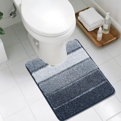 COSY HOMEER Bathroom Rugs 24x17,Ultra Soft Absorbent Bath Mat,Grey