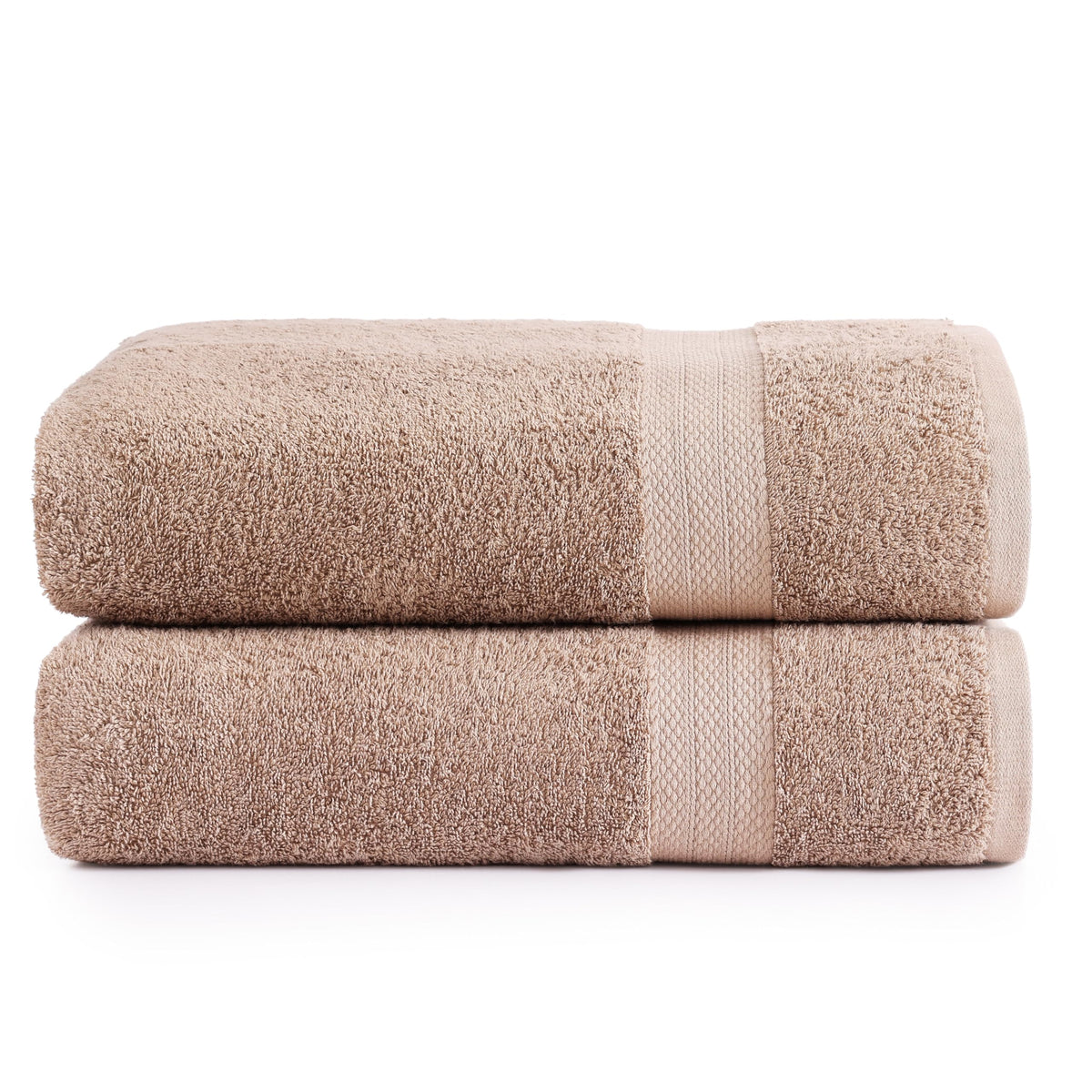 LANE LINEN 100% Cotton Bath Towels Set - 24 PCs - Durable, Quick Dry, Super Soft & Highly Absorbent - 4 Bath, 4 Fingertip, 6 Hand Towels, 8 Washcloths, 2 Bath Sheets - Perfect Family Set - Cool Grey