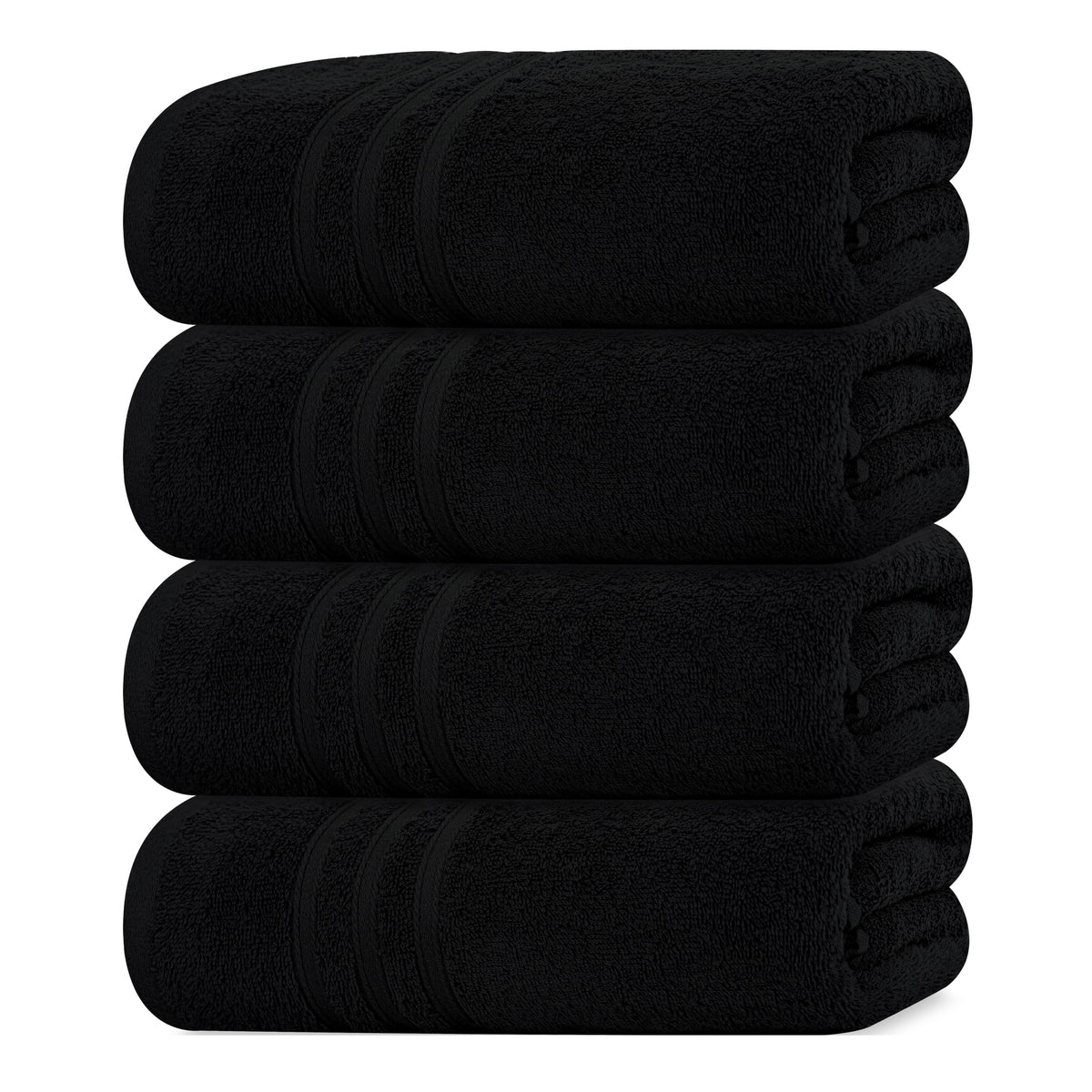 Tens Towels 4 Piece Bath Towels 27x54 Inches, Sky Blue