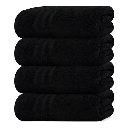 Tens Towels 4 Piece Bath Towels 27x54 Inches, Sky Blue