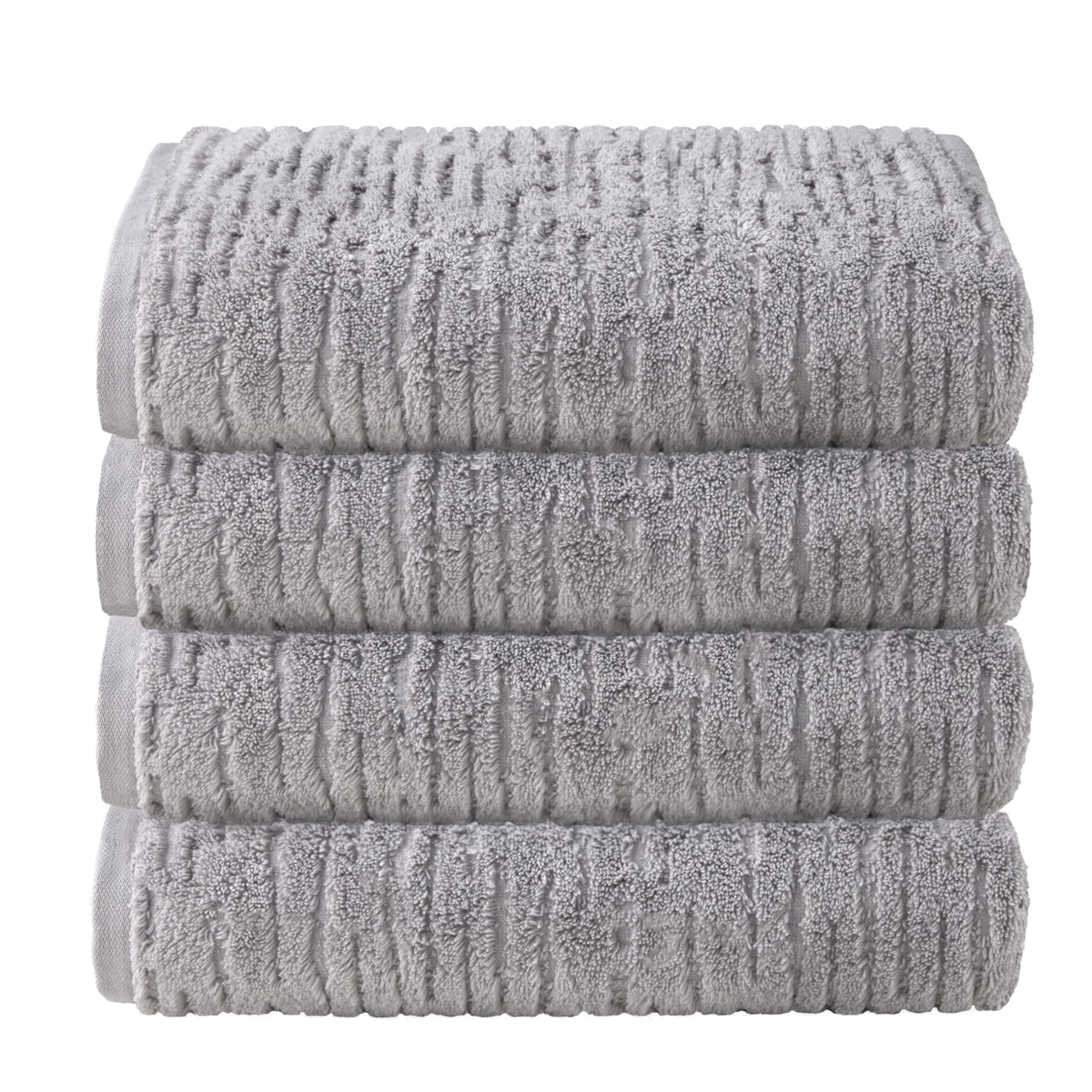 SKL Home CloudSoft Bath Towel Set, 6-Piece, 100% Cotton Luxury, Oatmeal