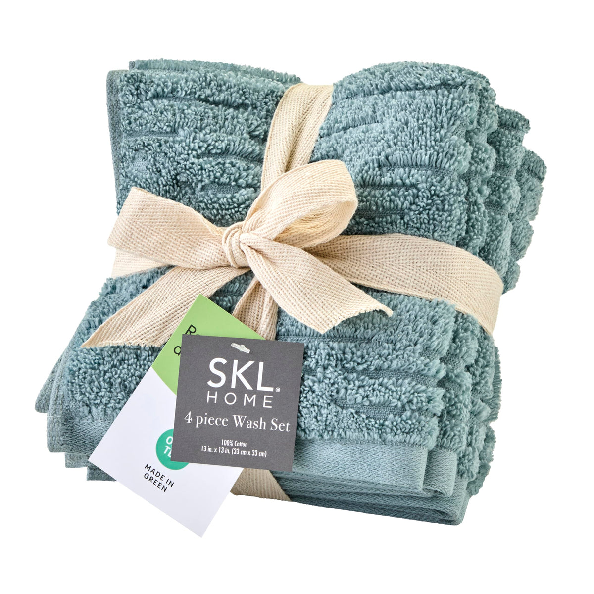 SKL Home CloudSoft Bath Towel Set, 6-Piece, 100% Cotton Luxury, Oatmeal