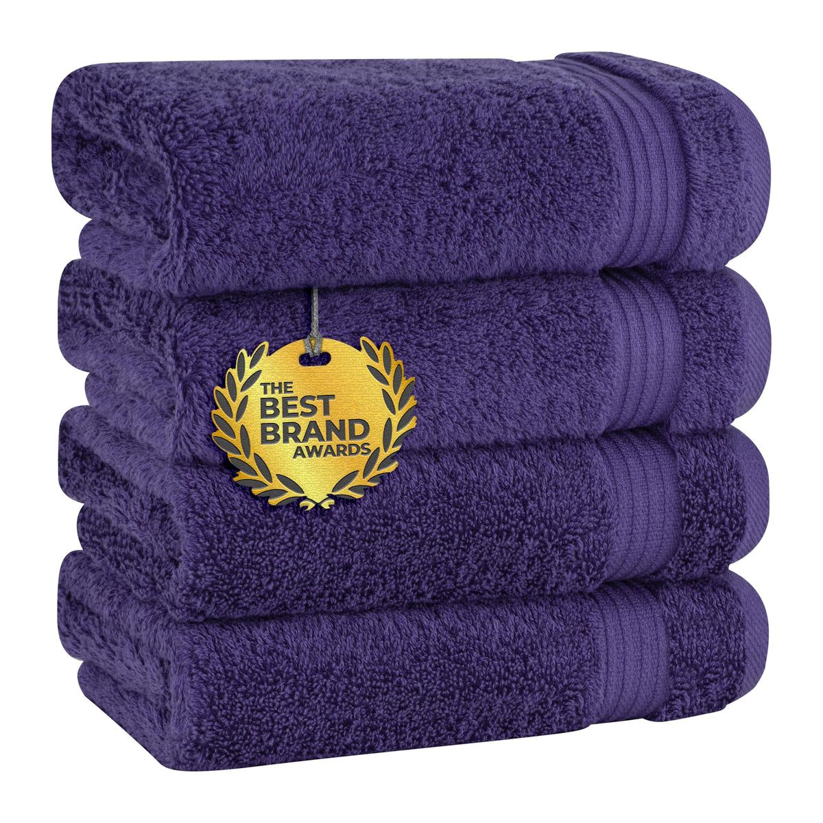 Cotton Paradise 100% Cotton Turkish Towel Set, Soft Absorbent Quick Dry, 6 Piece Towel Set, Beige
