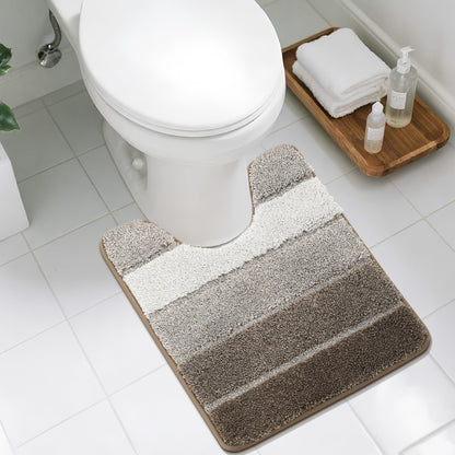 COSY HOMEER Bathroom Rugs 24x17,Ultra Soft Absorbent Bath Mat,Grey