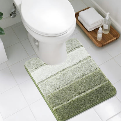 COSY HOMEER Bathroom Rugs 24x17,Ultra Soft Absorbent Bath Mat,Grey