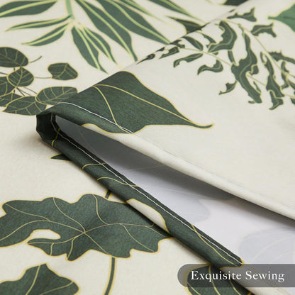 Ohocut Boho Shower Curtain Green Cute Floral Shower Curtains for Bathroom Allover Jungle Tropical Leaves Plant Shower Curtain Waterproof Polyester Fabric 72x72 Inch