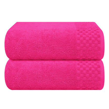MyOwn Premium Cotton 6 Pack Towel Set for Bathroom, Contains 2 Bath Towels 28x55 inch, 2 Hand Towels 16x24 inch & 2 Wash Coths 12x12 inch, Ideal Everyday use, Compact & Lightweight - Black