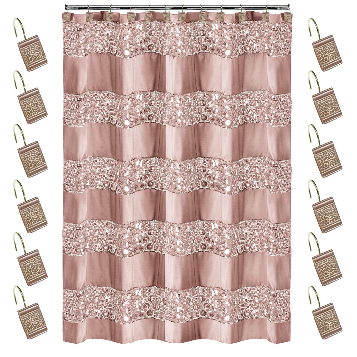 Zahari Home Larrisa Floral Bathroom Rug Luxury Bath Rug Washable Contemporary Decor Beautiful Shower Mat Unique Design Stylish Non Slip Shower Mat Flower Bath Rug Bath Shower Tub Decor