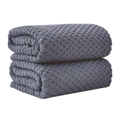 Great Bay Home Bath Towels - 100% Cotton 6 Piece Towel Set - Diamond Waffle Weave - Absorbent, Durable, Quick-Dry Towels for Bathroom (Copper)