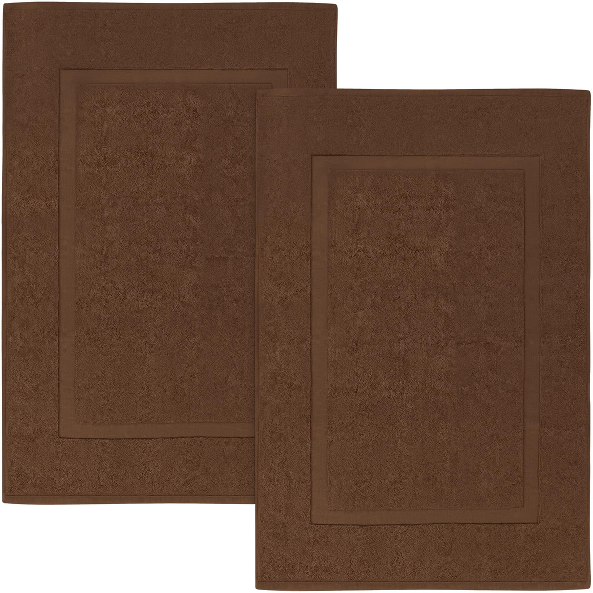 Utopia Towels Cotton Bath Mat, 21x34 in, 2 Pack, Black