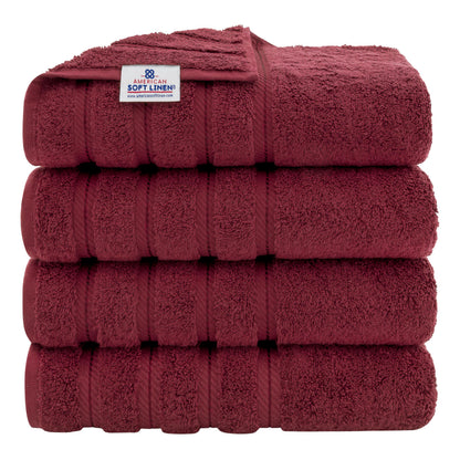 American Soft Linen 100% Cotton Luxury Turkish Towels, 6 Piece Towel Set