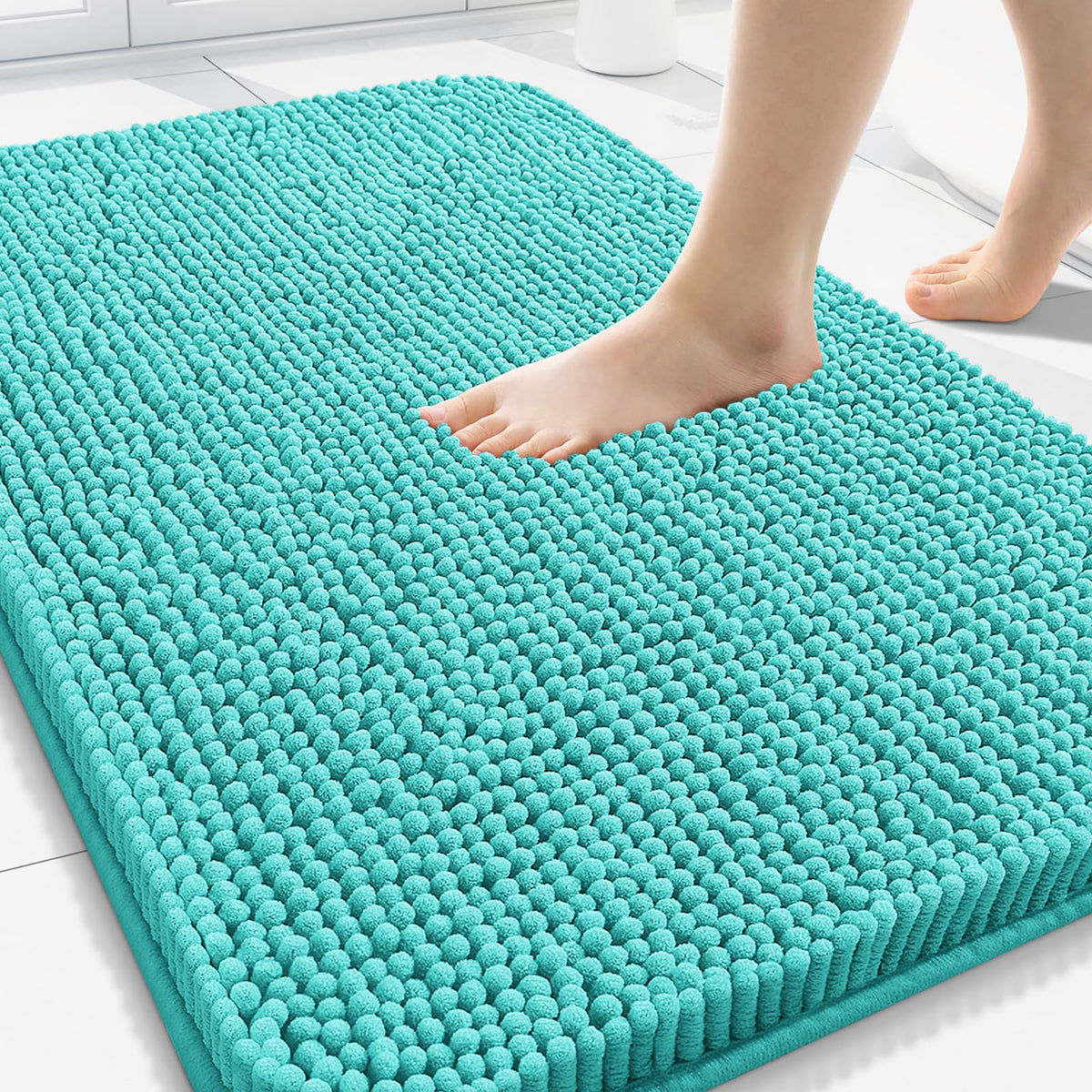 Arotive Bathroom Rugs 24x16, Soft Absorbent Shaggy Chenille Bath Rugs