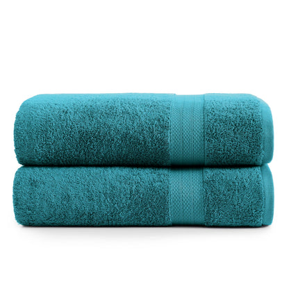 LANE LINEN 100% Cotton Bath Towels Set - 24 PCs - Durable, Quick Dry, Super Soft & Highly Absorbent - 4 Bath, 4 Fingertip, 6 Hand Towels, 8 Washcloths, 2 Bath Sheets - Perfect Family Set - Cool Grey