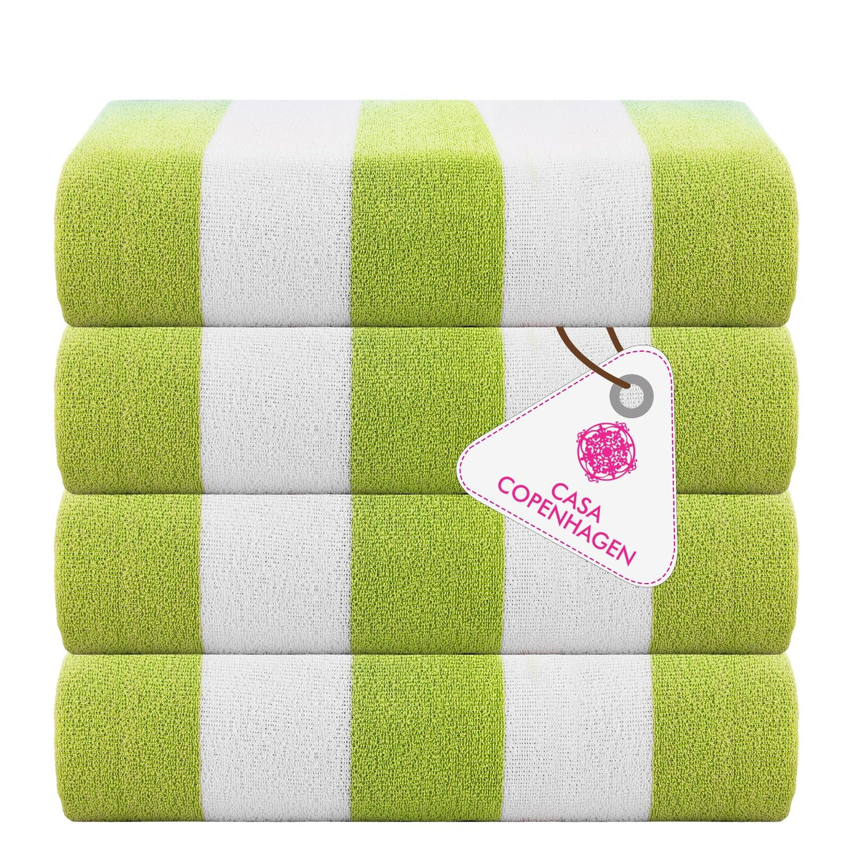 CASA COPENHAGEN Solitaire 6 Pieces Towel Set- Midnight Black, 600 GSM 2 Bath Towel 2 Hand Towel 2 Washcloth, Designed in Denmark Made of Soft Egyptian Cotton for Bathroom, Kitchen & Shower