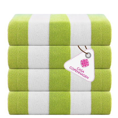 CASA COPENHAGEN Solitaire 6 Pieces Towel Set- Midnight Black, 600 GSM 2 Bath Towel 2 Hand Towel 2 Washcloth, Designed in Denmark Made of Soft Egyptian Cotton for Bathroom, Kitchen & Shower