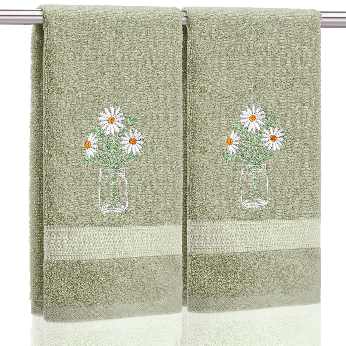 SmoothNovelty 2 Pcs Butterfly Hand Towels Purple Bathroom Decor 14x29 Inch