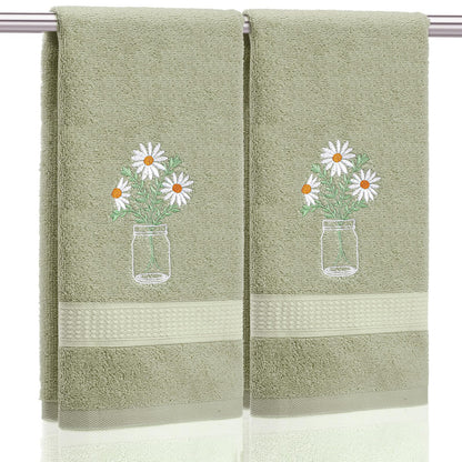SmoothNovelty 2 Pcs Butterfly Hand Towels Purple Bathroom Decor 14x29 Inch