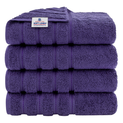 American Soft Linen 100% Cotton Luxury Turkish Towels, 6 Piece Towel Set