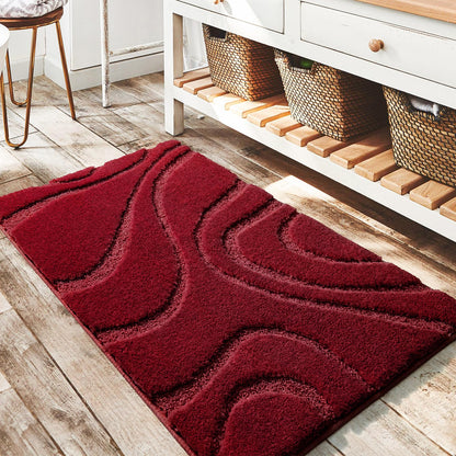 DEXDE Bathroom Rugs Runner 24x60 Long Non-Slip Bath Mats Floor Shower Gray