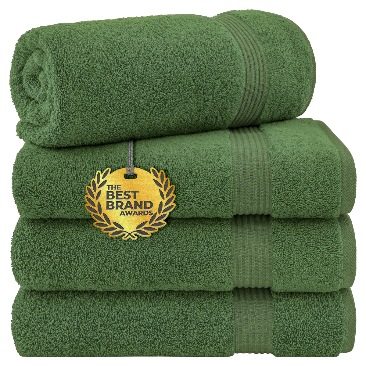 Cotton Paradise 100% Cotton Turkish Towel Set, Soft Absorbent Quick Dry, 6 Piece Towel Set, Beige